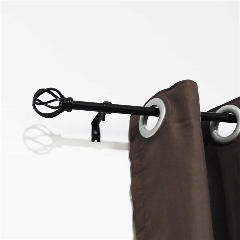 Sophie Adjustable Single Curtain Rod 48