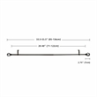 Sophie Adjustable Single Curtain Rod 28