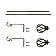 Sophie Adjustable Single Curtain Rod 28