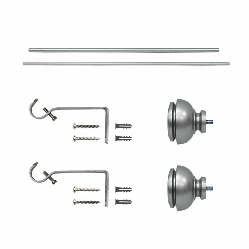 Lily Adjustable Single Curtain Rod 28