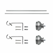 Lily Adjustable Single Curtain Rod 28