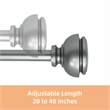 Lily Adjustable Single Curtain Rod 28