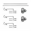 Lily Adjustable Single Curtain Rod 48