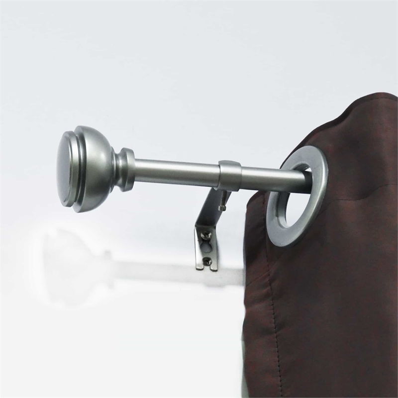 Lily Adjustable Single Curtain Rod 48