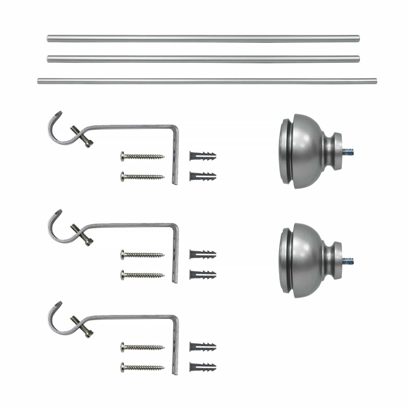 Lily Adjustable Single Curtain Rod 84