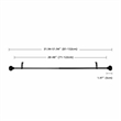 Lily Adjustable Single Curtain Rod 28