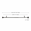 Lily Adjustable Single Curtain Rod 28