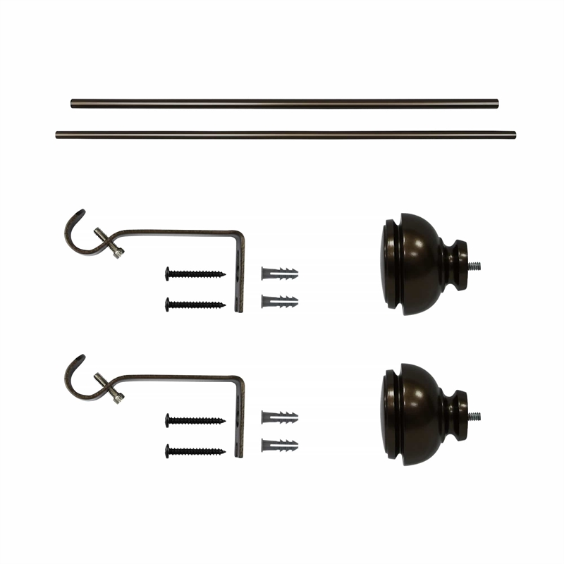 Lily Adjustable Single Curtain Rod 28