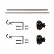 Lily Adjustable Single Curtain Rod 28