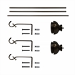 Lily Adjustable Single Curtain Rod 84