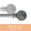 Nancy Adjustable Single Curtain Rod 28