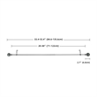 Nancy Adjustable Single Curtain Rod 28
