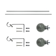 Nancy Adjustable Single Curtain Rod 28