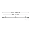 Nancy Adjustable Single Curtain Rod 48