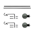Nancy Adjustable Single Curtain Rod 28