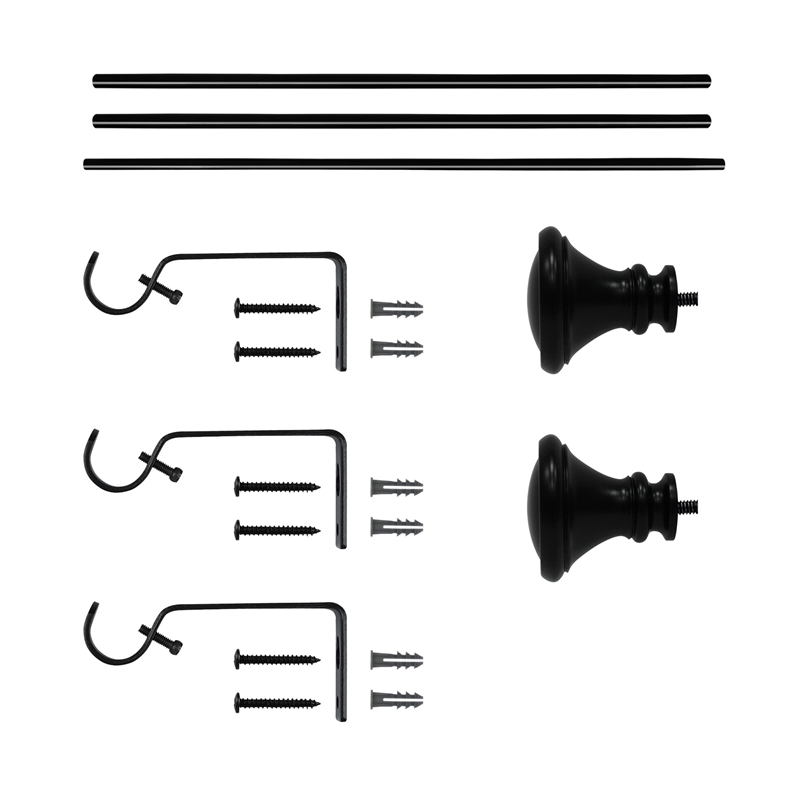 Scarlette Adjustable Single Curtain Rod 84