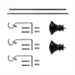 Scarlette Adjustable Single Curtain Rod 48