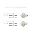 Kings Adjustable Single Curtain Rod 28