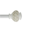 Kings Adjustable Single Curtain Rod 48