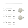 Kings Adjustable Single Curtain Rod 48