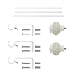 Kings Adjustable Single Curtain Rod 84