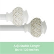 Kings Adjustable Single Curtain Rod 84