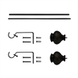 Kings Adjustable Single Curtain Rod 28