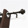 Kings Adjustable Single Curtain Rod 48