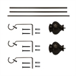 Kings Adjustable Single Curtain Rod 84