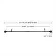 Tom Adjustable Single Curtain Rod 28