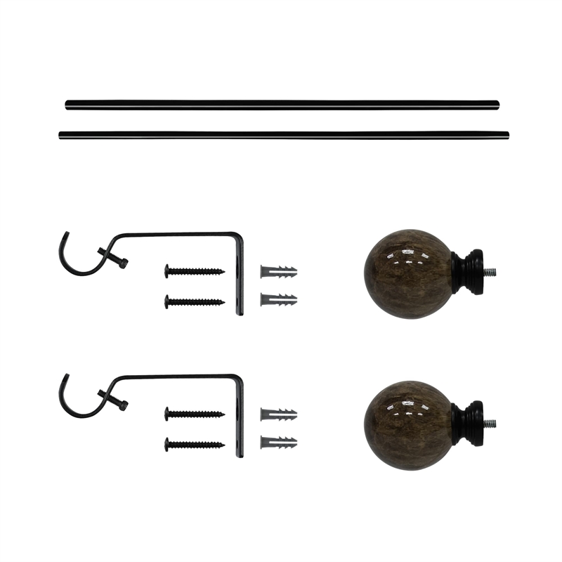 Tom Adjustable Single Curtain Rod 28