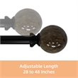 Tom Adjustable Single Curtain Rod 28