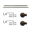 Tom Adjustable Single Curtain Rod 28