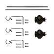 Tom Adjustable Single Curtain Rod 48