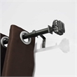 Peony Adjustable Single Curtain Rod 36