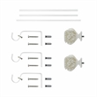 Peony Adjustable Single Curtain Rod 72
