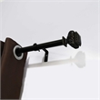 Peony Adjustable Single Curtain Rod 36