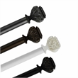 Peony Adjustable Single Curtain Rod 36