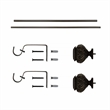 Peony Adjustable Single Curtain Rod 18