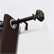 Peony Adjustable Single Curtain Rod 36