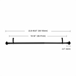 Bruce Adjustable Single Curtain Rod 18