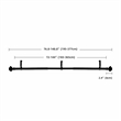 Bruce Adjustable Single Curtain Rod 72