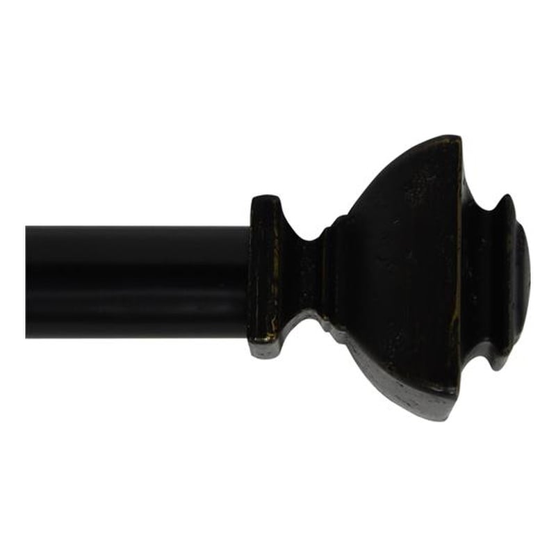 Bruce Adjustable Single Curtain Rod 72