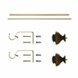 Bruce Adjustable Single Curtain Rod 18