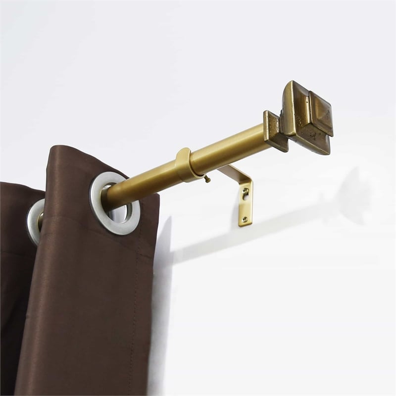 Bruce Adjustable Single Curtain Rod 72