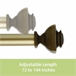 Bruce Adjustable Single Curtain Rod 72