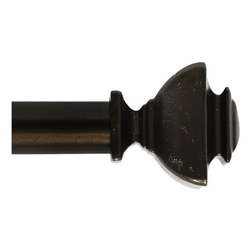 Bruce Adjustable Single Curtain Rod 36