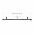 Bruce Adjustable Single Curtain Rod 72