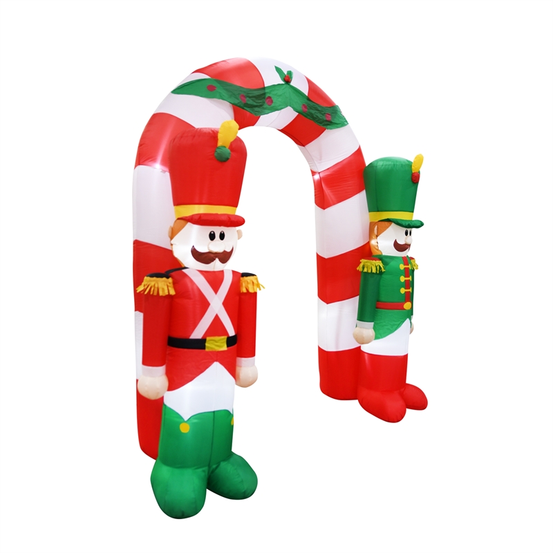 9FT Multi-Colored Christmas Soldier Arch Inflatable.