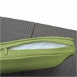 Ourea 4PC Espresso Conversation Patio Set with Sage Green Cushion
